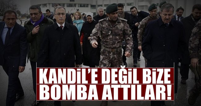 Kandil’e atmadıkları bombayı bize attılar
