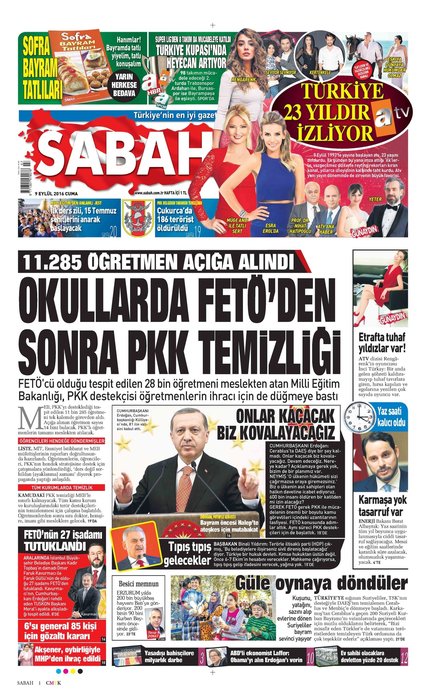 Türkiye 15 Temmuz ihanetini SABAH’tan okudu!