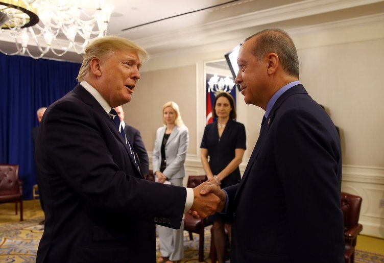Cumhurbaşkanı Erdoğan New York'ta Trump ile görüştü