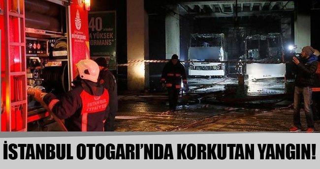 Son dakika: Esenler Otogarı'nda korkutan yangın