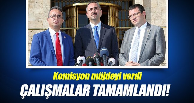 Anayasa değişikliği komisyonu yazım çalışmalarını tamamladı!