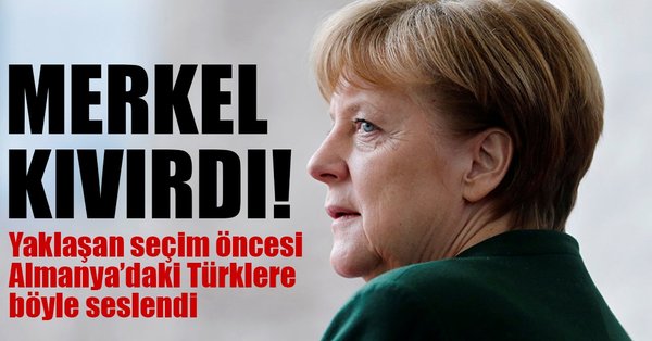 Merkel kıvırdı! Almanya'daki Türklere böyle seslendi