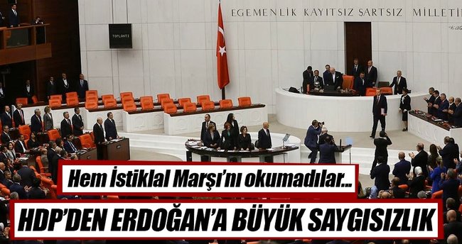 Meclis'te Cumhurbaşkanı Erdoğan'a saygısızlık