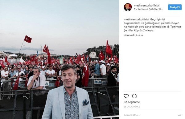 Ünlüler 15 Temmuz Şehitler Köprüsü'ne akın etti