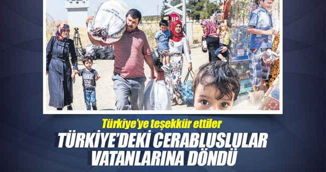 Biz döndük Cerablus!