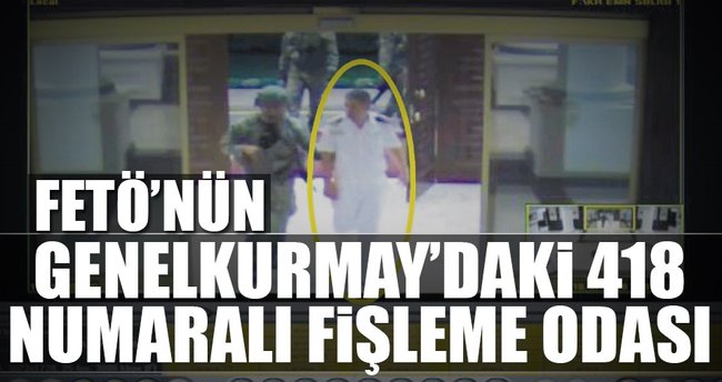 İşte FETÖ’nün Genelkurmay’daki 418 numaralı fişleme odası!