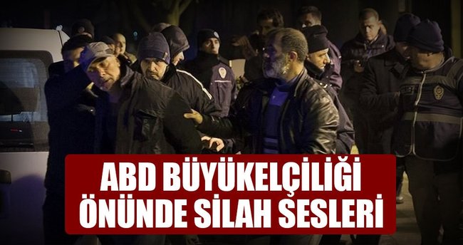 ABD Büyükelçiliği önünde olay