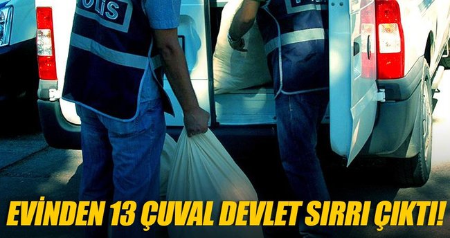 Avukatın evinden 13 çuval 'devlet sırrı' çıktı