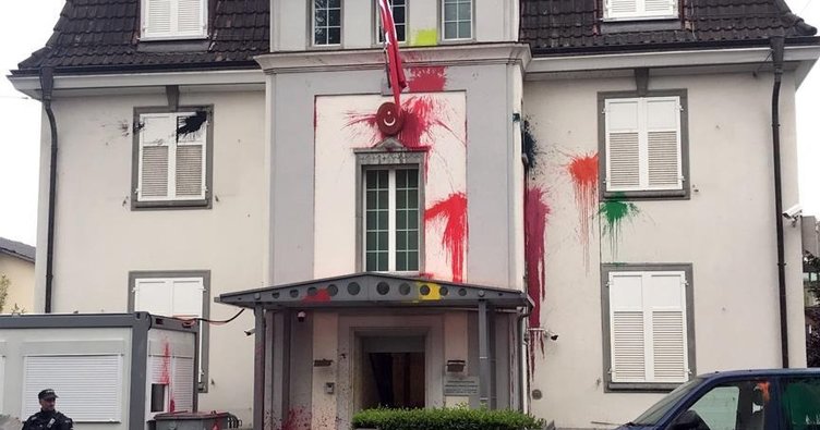 Türkiye'nin Zürih Başkonsolosluğu'na çirkin saldırı!