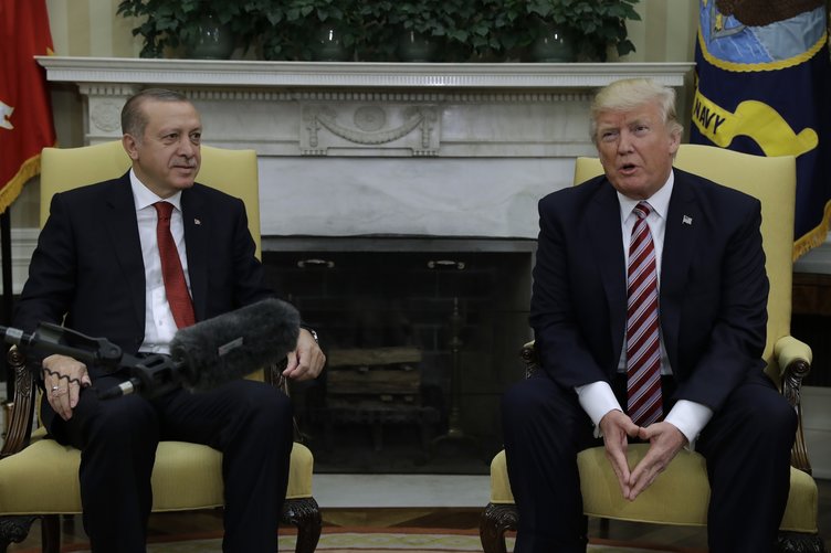 Erdoğan-Trump görüşmesinden ilk kareler