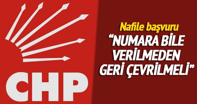 CHP’den nafile başvuru