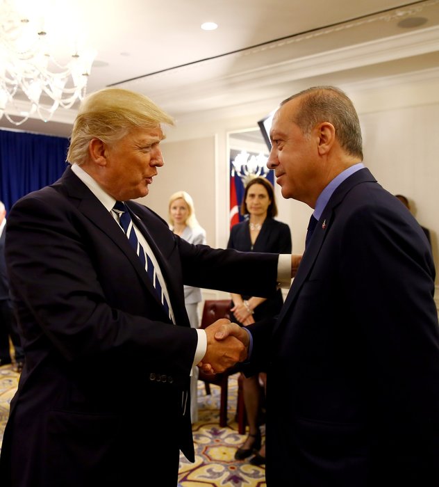 Cumhurbaşkanı Erdoğan New York'ta Trump ile görüştü