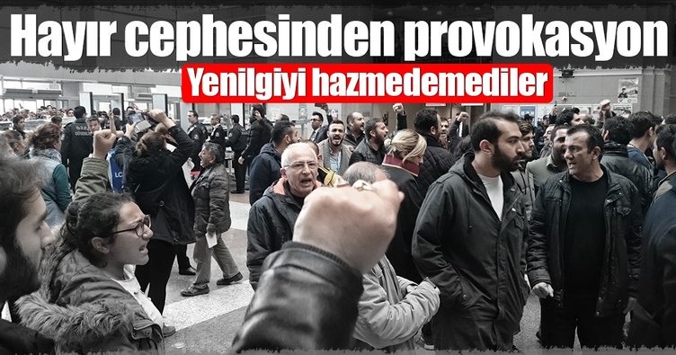 Hayır cephesinden provokasyon
