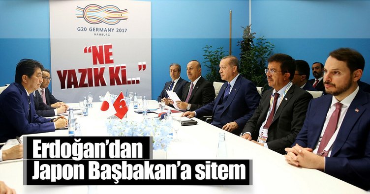 Cumhurbaşkanı Erdoğan, Japonya Başbakanı Abe ile görüştü