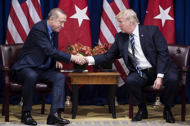 Cumhurbaşkanı Erdoğan New York'ta Trump ile görüştü
