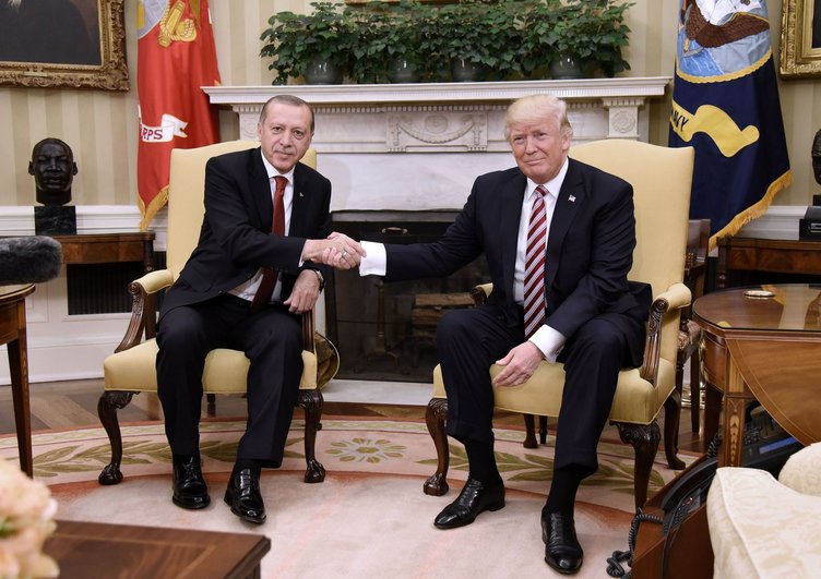 Erdoğan-Trump görüşmesinden ilk kareler