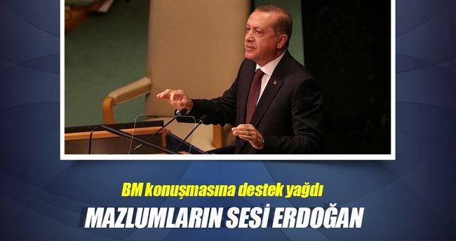 Mazlumların sesi Erdoğan