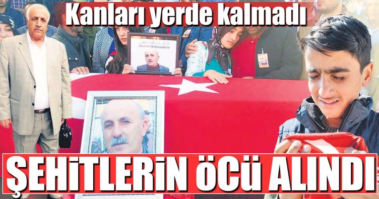 Şehitlerin öcü alındı