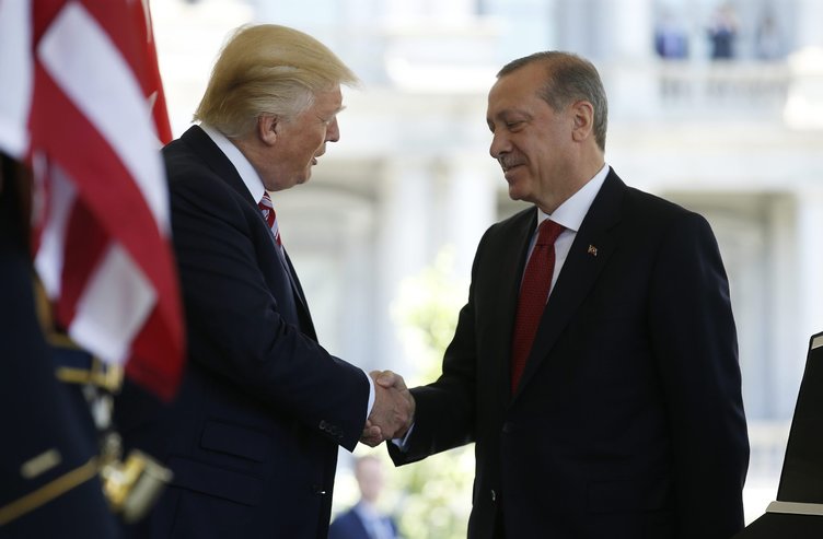 Erdoğan-Trump görüşmesinden ilk kareler