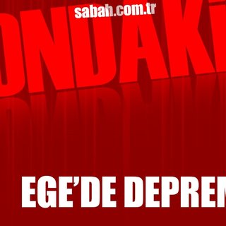 Son dakika: Ege'de 6,3 büyüklüğünde deprem