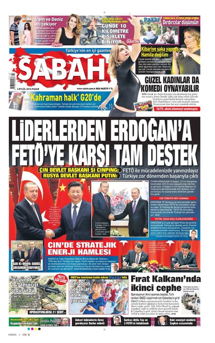 Türkiye 15 Temmuz ihanetini SABAH’tan okudu!