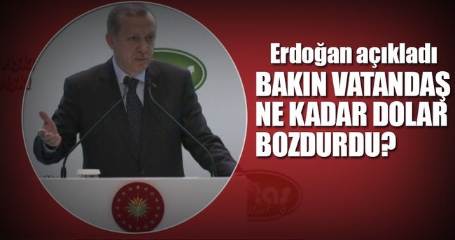 Erdoğan Rakamı açıkladı
