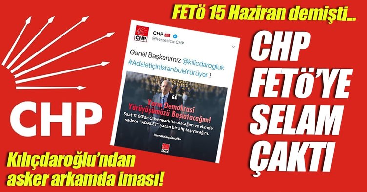 CHP FETÖ'ye selam çaktı!