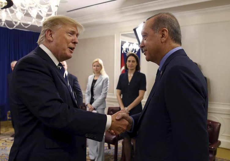 Cumhurbaşkanı Erdoğan New York'ta Trump ile görüştü