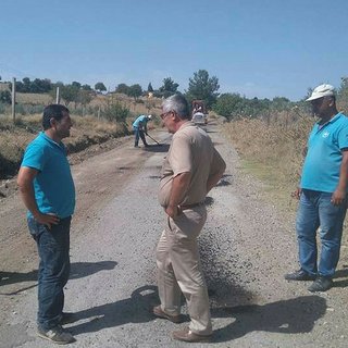 Borlu yollarında bakım onarım çalışmaları başladı