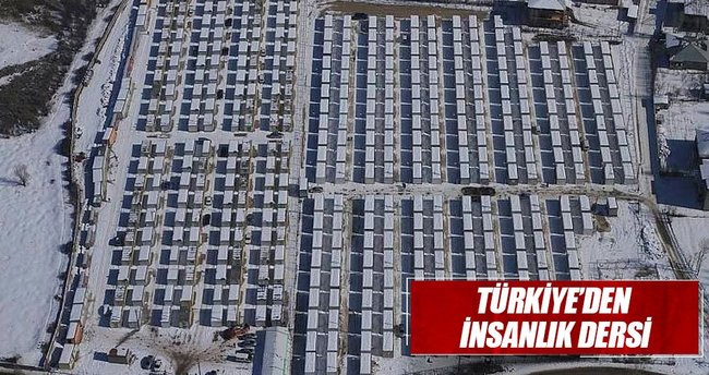 Türkiye’den insanlık dersi