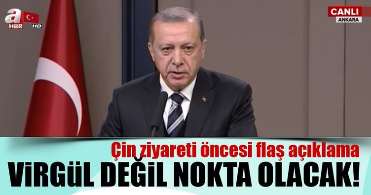 Cumhurbaşkanı Erdoğan'dan Çin ziyareti öncesi önemli açıklamalar - CANLI