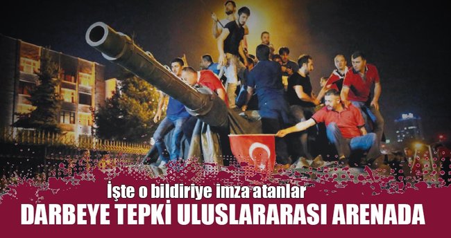 Darbeye uluslararası tepki