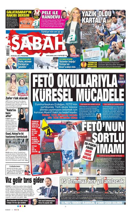 Türkiye 15 Temmuz ihanetini SABAH’tan okudu!
