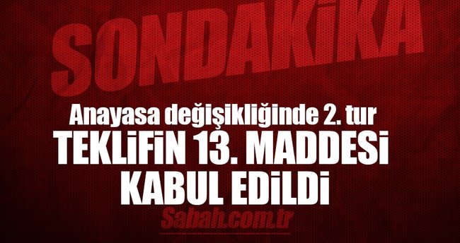 Anayasa değişikliğinde 2. tur
