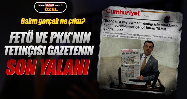 Cumhuriyet’in çay verme haberi asparagas çıktı