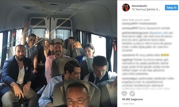 Ünlüler 15 Temmuz Şehitler Köprüsü'ne akın etti