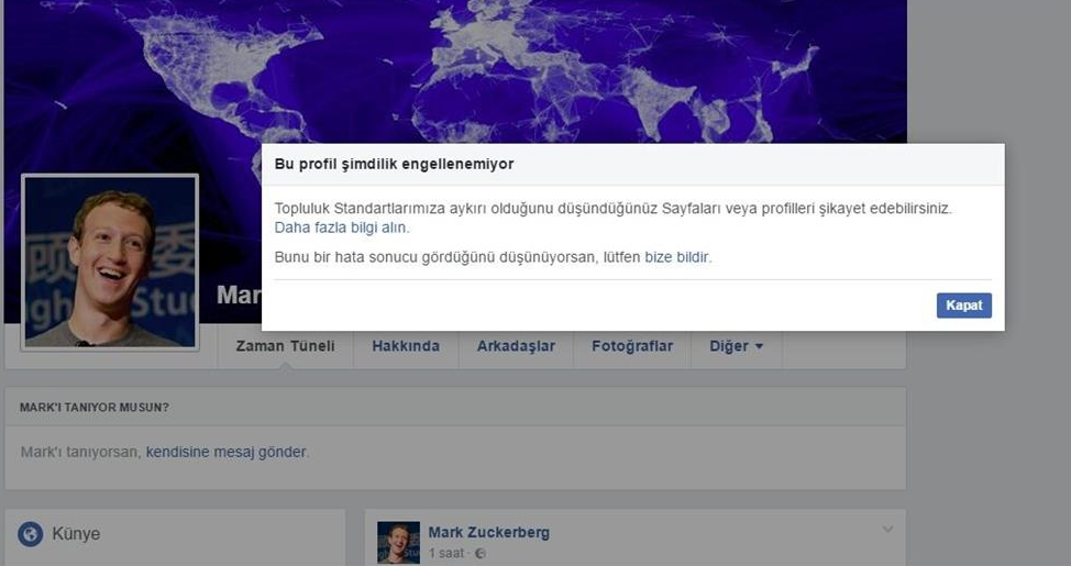 Facebook'ta sadece bu iki kişi engellenemiyor Facebook'ta sadece bu iki kişi engellenemiyor