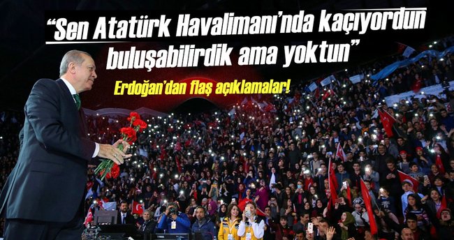 Cumhurbaşkanı Erdoğan: Kılıçdaroğlu sen neredeydin?