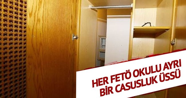 Her okul ayrı bir casusluk üssü