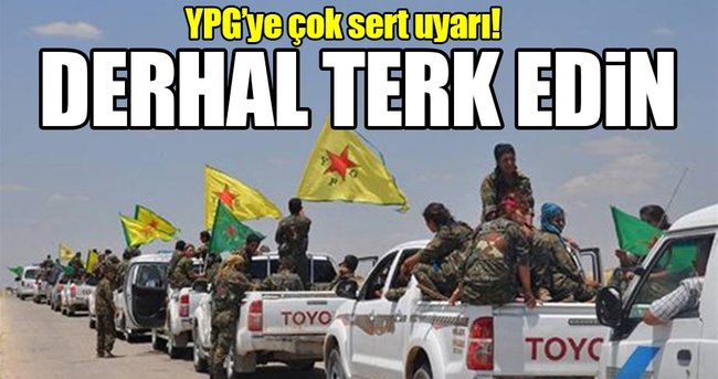 Çavuşoğlu'ndan YPG'ye çok sert uyarı!