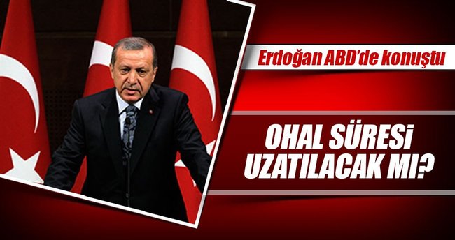 Cumhurbaşkanı Erdoğan Reuters'a konuştu