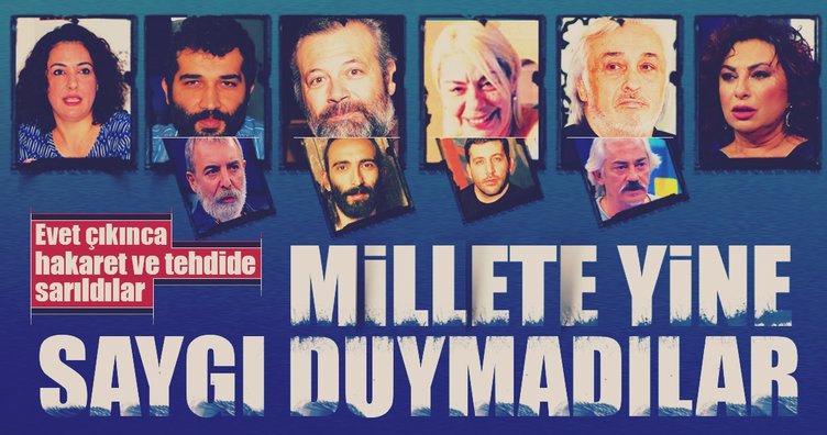 Millete yine saygı duymadılar