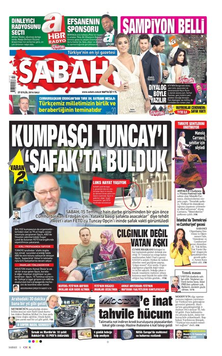 Türkiye 15 Temmuz ihanetini SABAH’tan okudu!