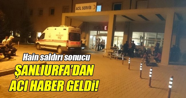 Şanlıurfa'da terör saldırısı