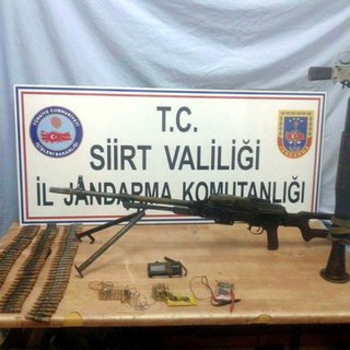 Siirt'te PKK cephaneliği ele geçirildi