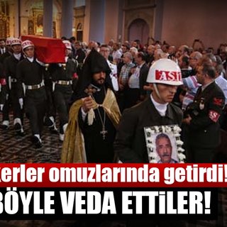 Ermeni Kıbrıs gazisi için kilisede tören