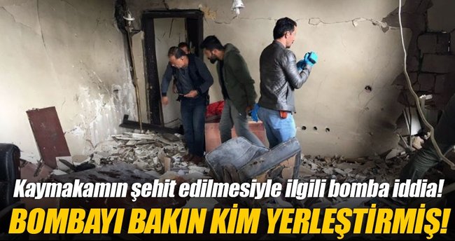 Bombayı kaymakamlık görevlisinin yerleştirdiği iddiası