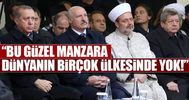 Cumhurbaşkanı Erdoğan Belarus'ta Minsk Camii'ni açtı