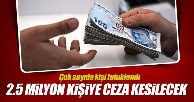 Sanal kumara 39 tutuklama! 2.5 milyon kişiye ceza