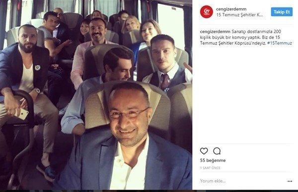 Ünlüler 15 Temmuz Şehitler Köprüsü'ne akın etti